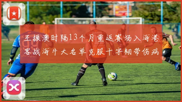 王振澳时隔13个月重返赛场入海港客战海牛大名单克服十字韧带伤病挑战